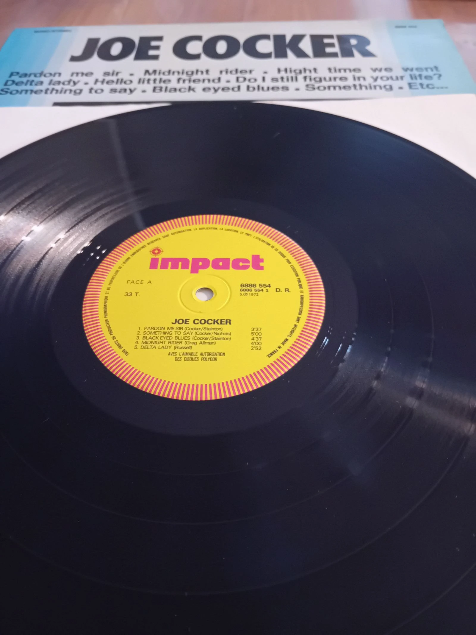 Lp 33t  joe Cocker 1972 – photo 3
